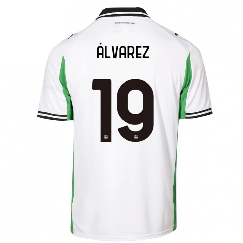 Danxen Mujer Camiseta Agustín Álvarez #19 Blanco Verde Negro 2ª Equipación 2025/26 La Camisa México