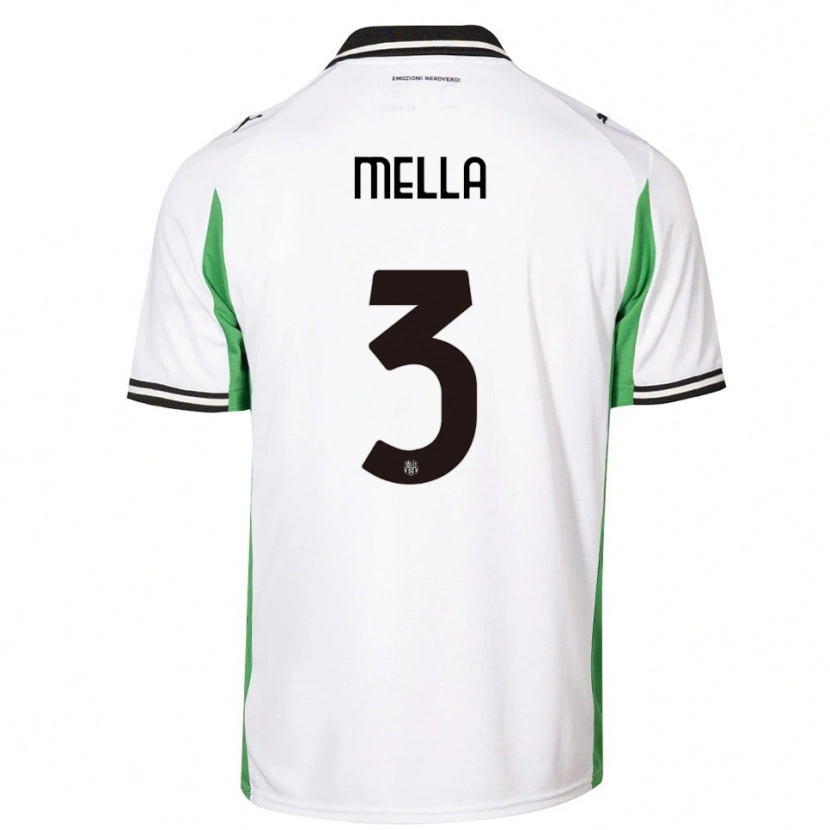 Danxen Mujer Camiseta Sara Mella #3 Blanco Verde Negro 2ª Equipación 2025/26 La Camisa México
