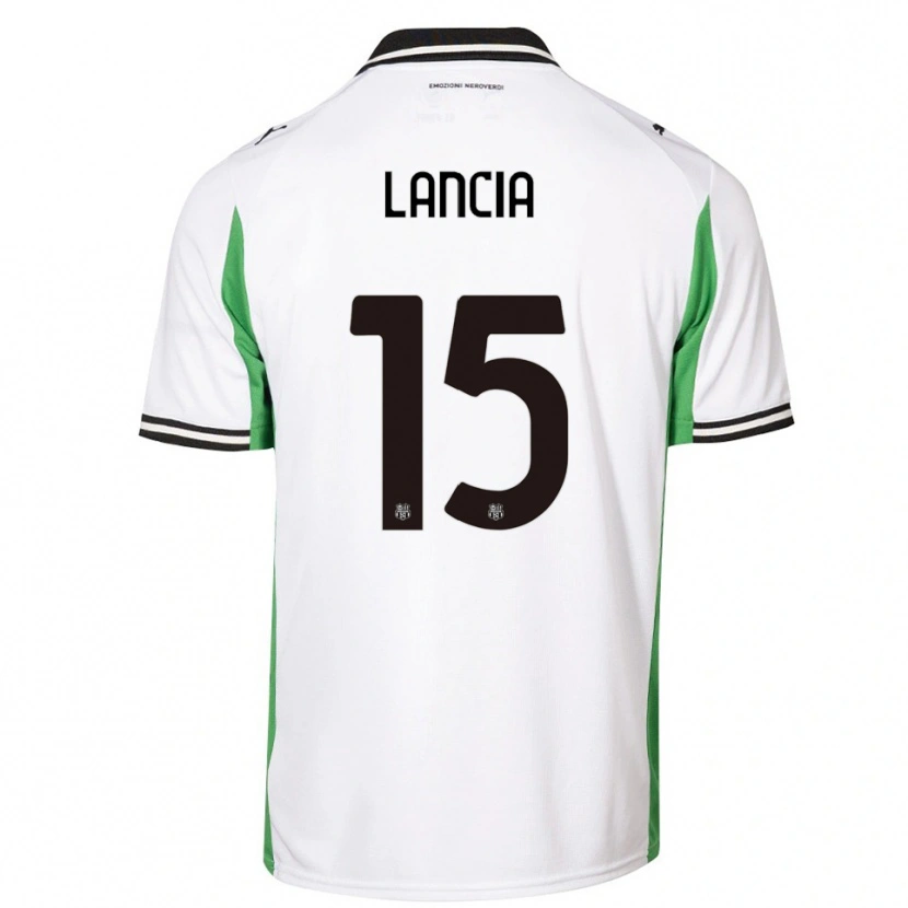 Danxen Mujer Camiseta Filippo Lancia #15 Blanco Verde Negro 2ª Equipación 2025/26 La Camisa México