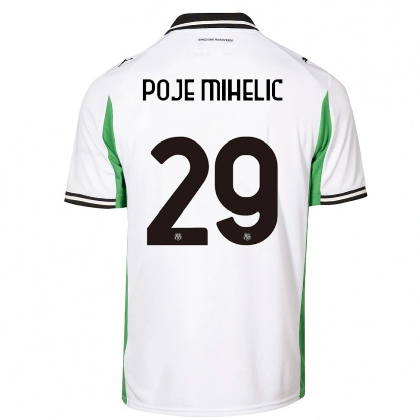 Danxen Mujer Camiseta Naja Poje Mihelič #29 Blanco Verde Negro 2ª Equipación 2025/26 La Camisa México