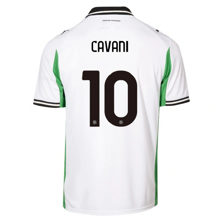 Danxen Mujer Camiseta Lorenzo Cavani #10 Blanco Verde Negro 2ª Equipación 2025/26 La Camisa México