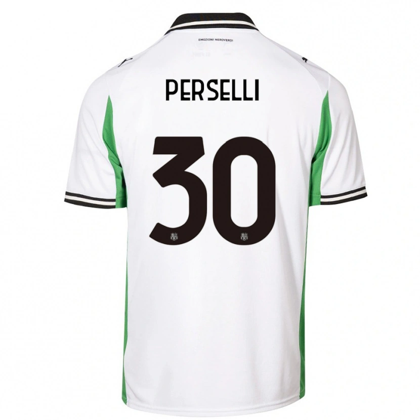 Danxen Mujer Camiseta Manuela Perselli #30 Blanco Verde Negro 2ª Equipación 2025/26 La Camisa México