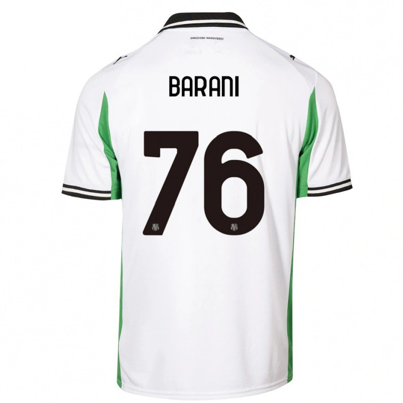 Danxen Mujer Camiseta Luca Barani #76 Blanco Verde Negro 2ª Equipación 2025/26 La Camisa México