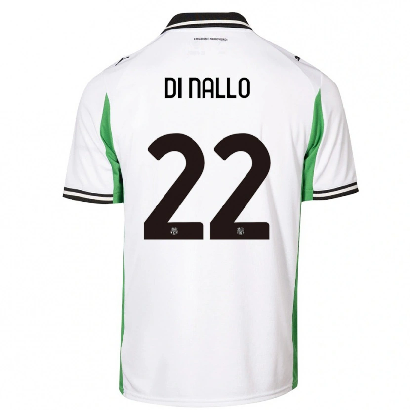 Danxen Mujer Camiseta Erica Di Nallo #22 Blanco Verde Negro 2ª Equipación 2025/26 La Camisa México