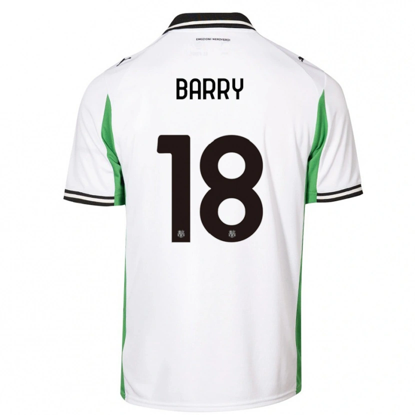 Danxen Mujer Camiseta Omar Barry #18 Blanco Verde Negro 2ª Equipación 2025/26 La Camisa México