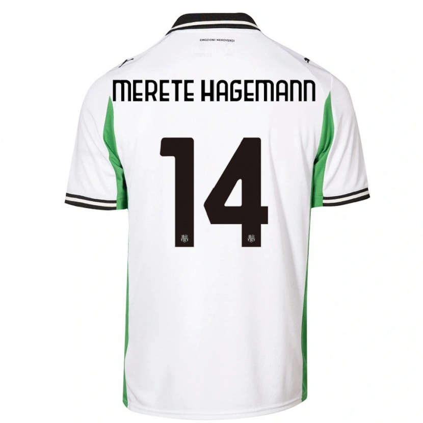 Danxen Mujer Camiseta Maja Merete Hagemann #14 Blanco Verde Negro 2ª Equipación 2025/26 La Camisa México
