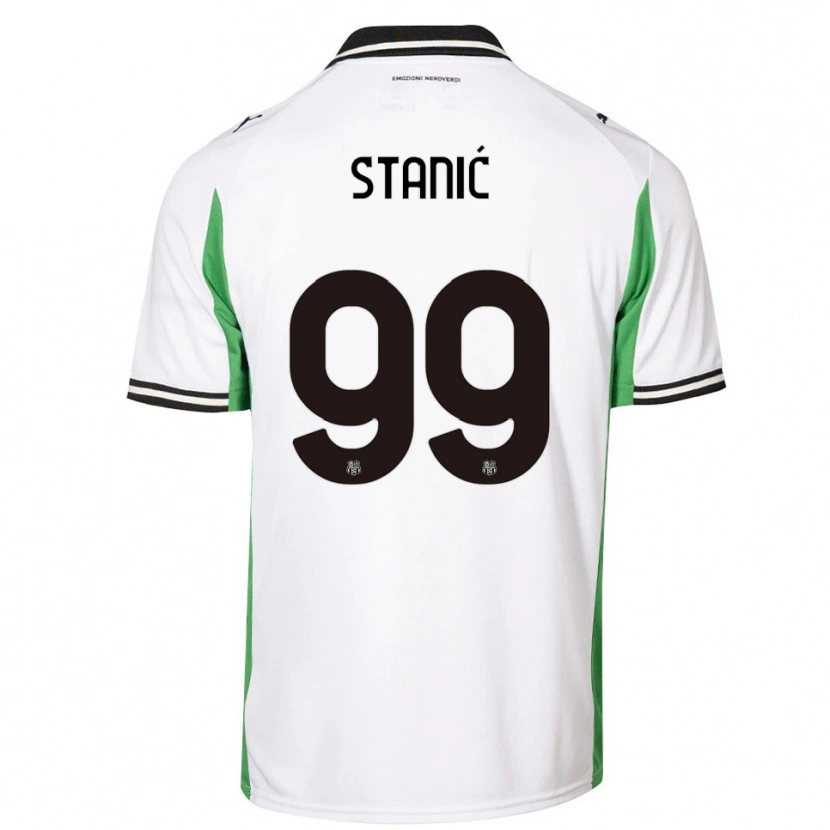 Danxen Mujer Camiseta Paulina Stanić #99 Blanco Verde Negro 2ª Equipación 2025/26 La Camisa México
