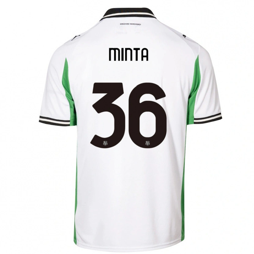 Danxen Mujer Camiseta Amoako Minta #36 Blanco Verde Negro 2ª Equipación 2025/26 La Camisa México