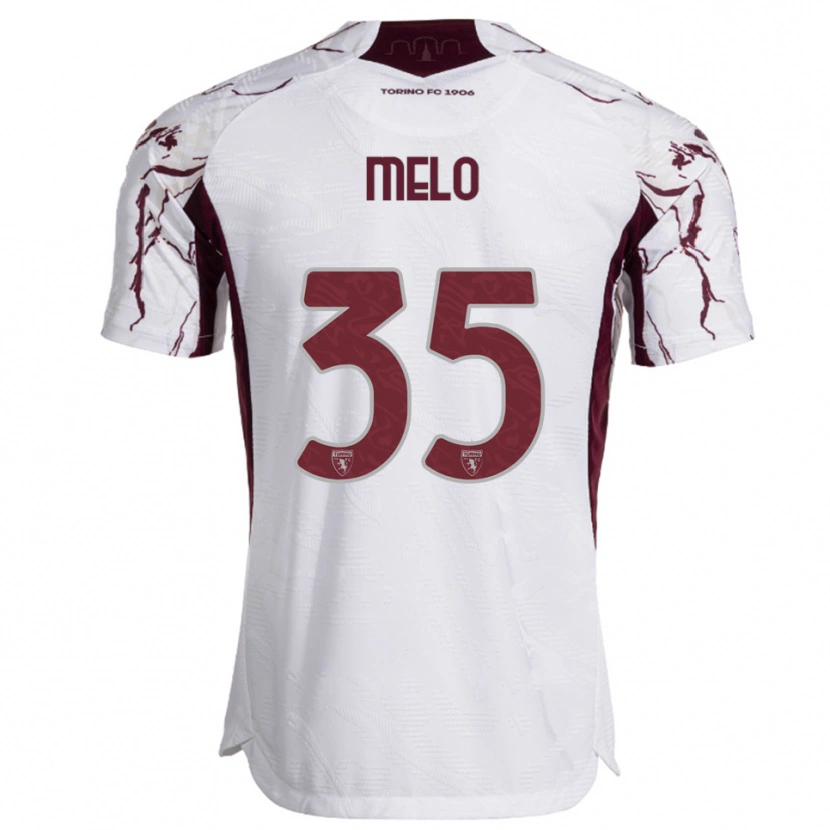Danxen Mujer Camiseta Rafael Melo #35 Blanco Borgoña 2ª Equipación 2025/26 La Camisa México