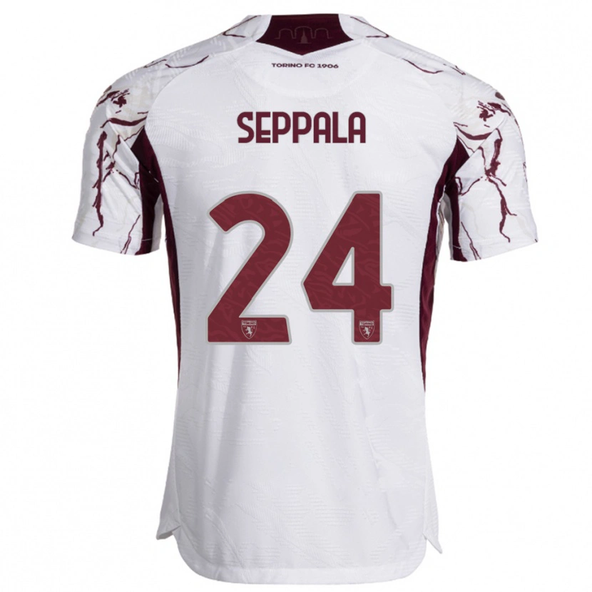 Danxen Mujer Camiseta Rosa Lappi-Seppälä #24 Blanco Borgoña 2ª Equipación 2025/26 La Camisa México