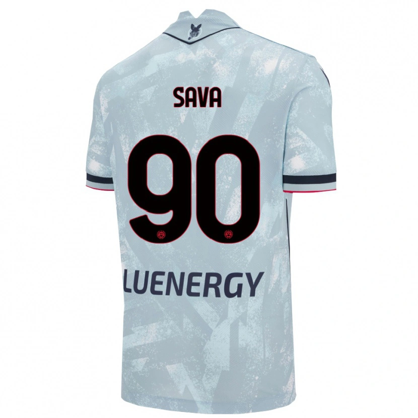 Danxen Mujer Camiseta Răzvan Sava #90 Azul Claro Negro 2ª Equipación 2025/26 La Camisa México