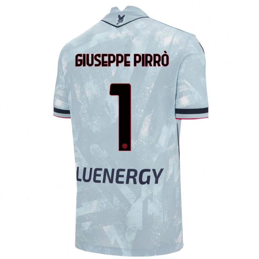 Danxen Mujer Camiseta Marco Giuseppe Pirrò #1 Azul Claro Negro 2ª Equipación 2025/26 La Camisa México