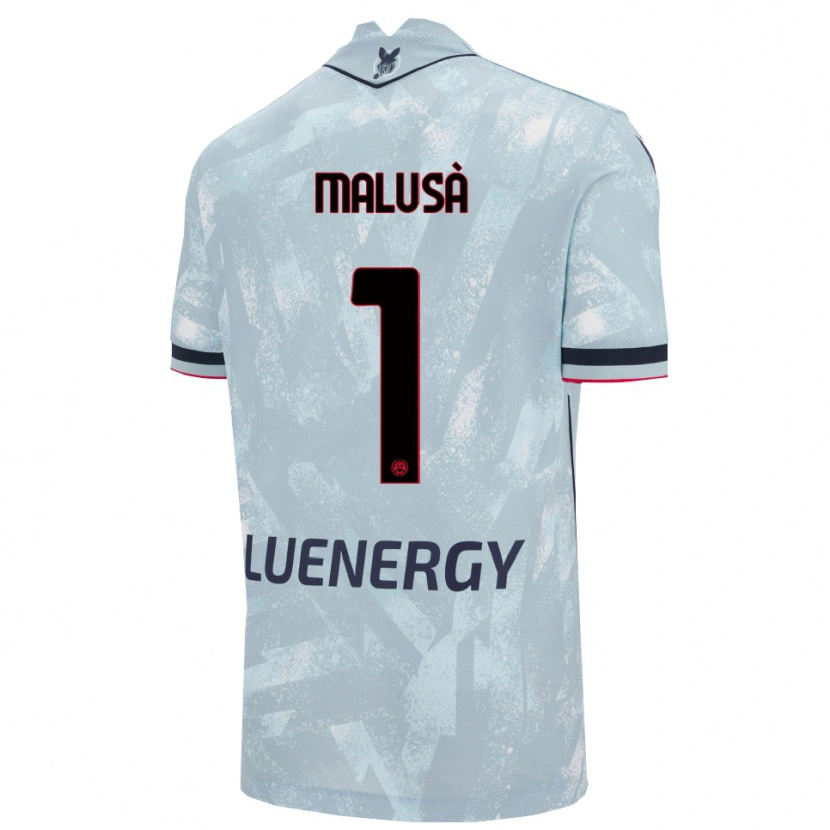 Danxen Mujer Camiseta Joel Malusà #1 Azul Claro Negro 2ª Equipación 2025/26 La Camisa México