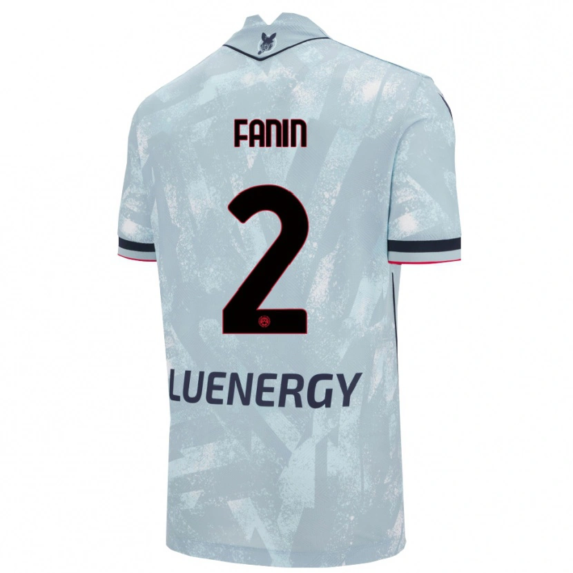 Danxen Mujer Camiseta Alessandro Fanin #2 Azul Claro Negro 2ª Equipación 2025/26 La Camisa México