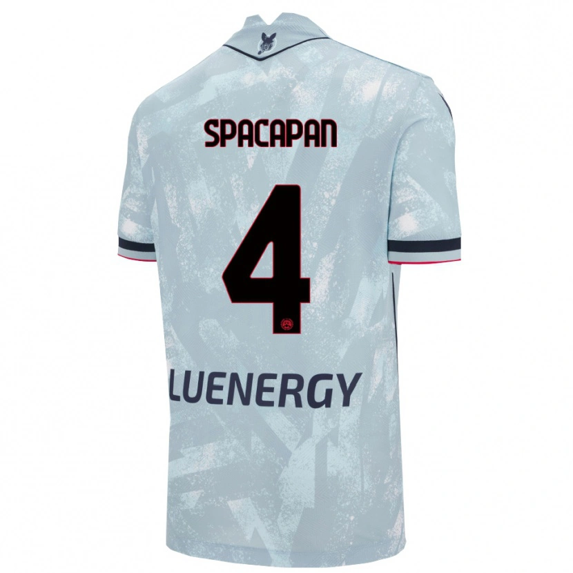 Danxen Mujer Camiseta Luka Spacapan #4 Azul Claro Negro 2ª Equipación 2025/26 La Camisa México