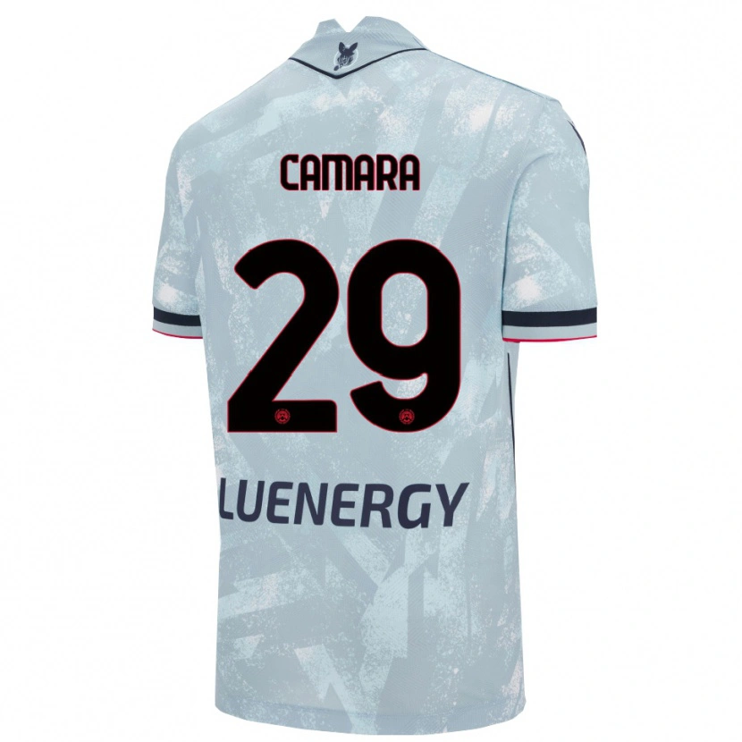 Danxen Mujer Camiseta Abdoulaye Camara #29 Azul Claro Negro 2ª Equipación 2025/26 La Camisa México