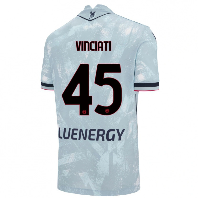 Danxen Mujer Camiseta Giulio Vinciati #45 Azul Claro Negro 2ª Equipación 2025/26 La Camisa México