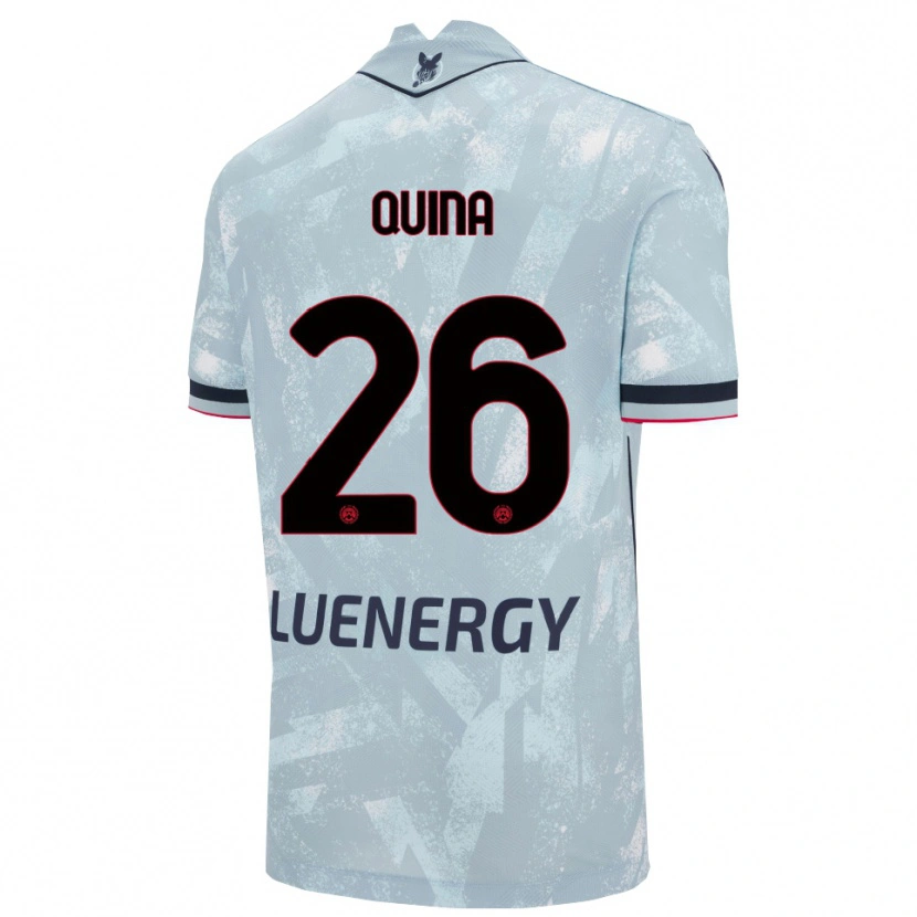 Danxen Mujer Camiseta Domingos Quina #26 Azul Claro Negro 2ª Equipación 2025/26 La Camisa México