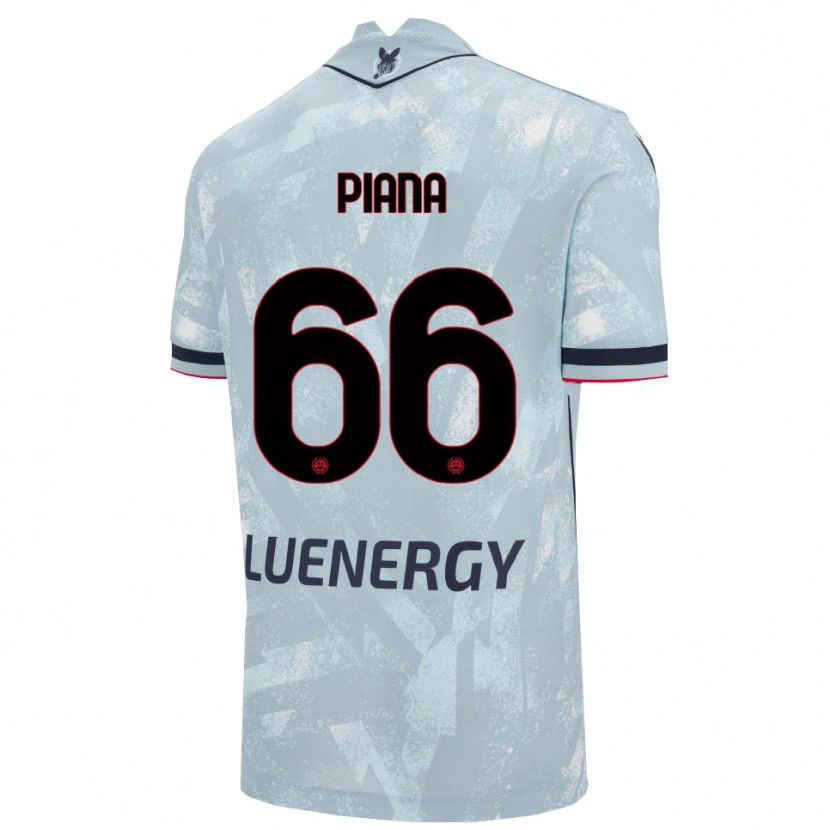 Danxen Mujer Camiseta Edoardo Piana #66 Azul Claro Negro 2ª Equipación 2025/26 La Camisa México