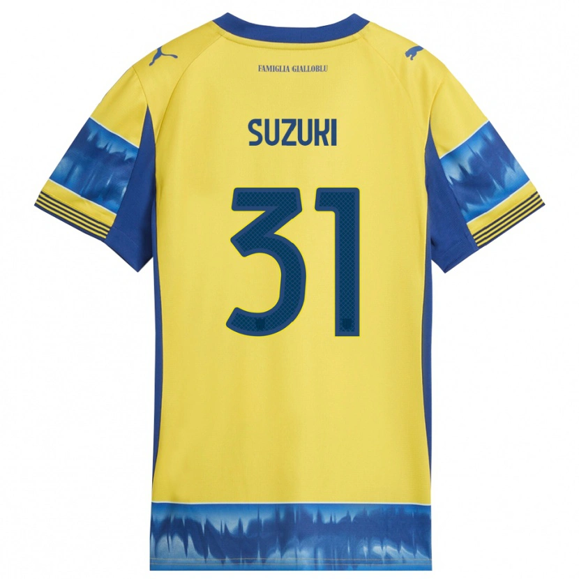 Danxen Mujer Camiseta Zion Suzuki #31 Amarillo Azul 2ª Equipación 2025/26 La Camisa México