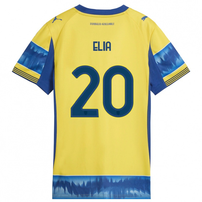 Danxen Mujer Camiseta Alessandro Elia #20 Amarillo Azul 2ª Equipación 2025/26 La Camisa México