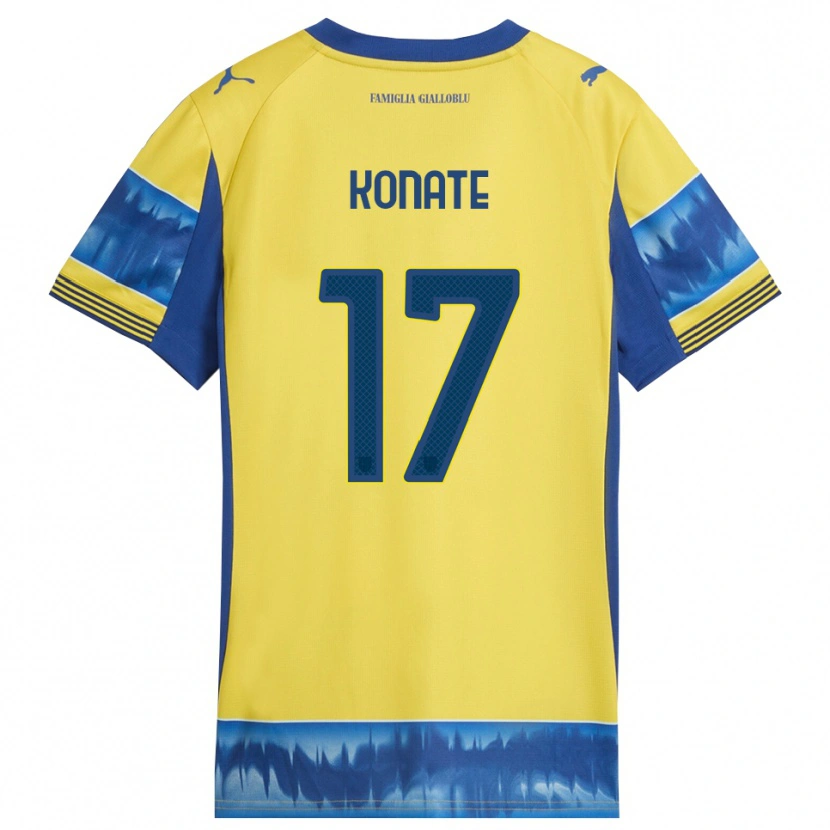 Danxen Mujer Camiseta Abdou-Salam Konate #17 Amarillo Azul 2ª Equipación 2025/26 La Camisa México