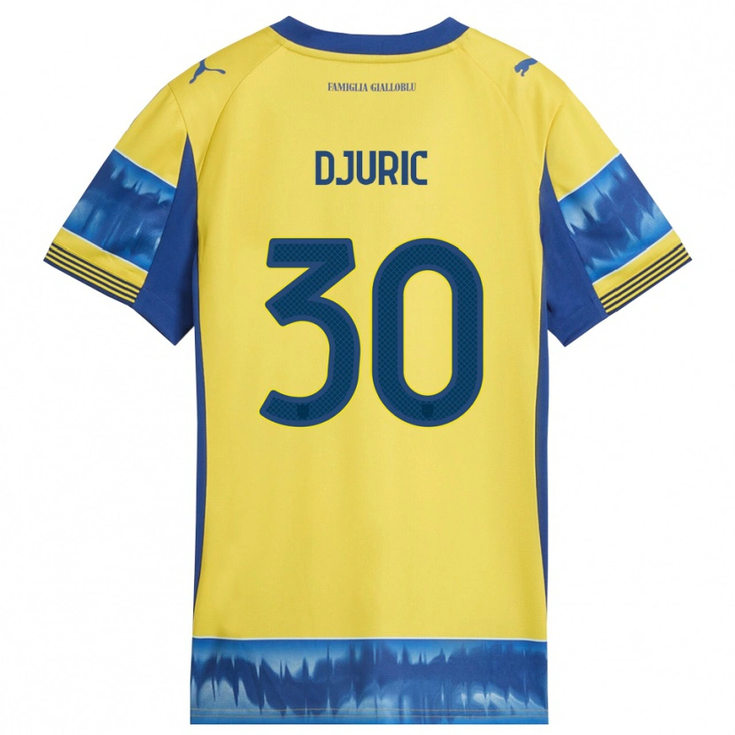 Danxen Mujer Camiseta Milan Djuric #30 Amarillo Azul 2ª Equipación 2025/26 La Camisa México