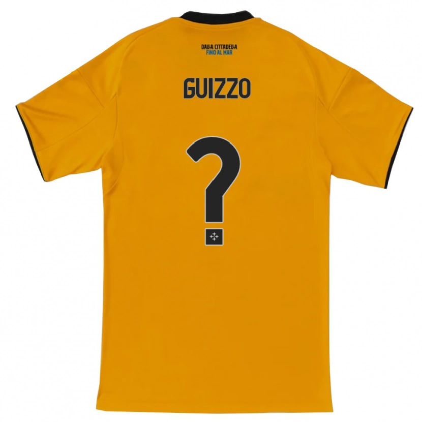 Danxen Mujer Camiseta Tommaso Guizzo #0 Naranja Azul 2ª Equipación 2025/26 La Camisa México