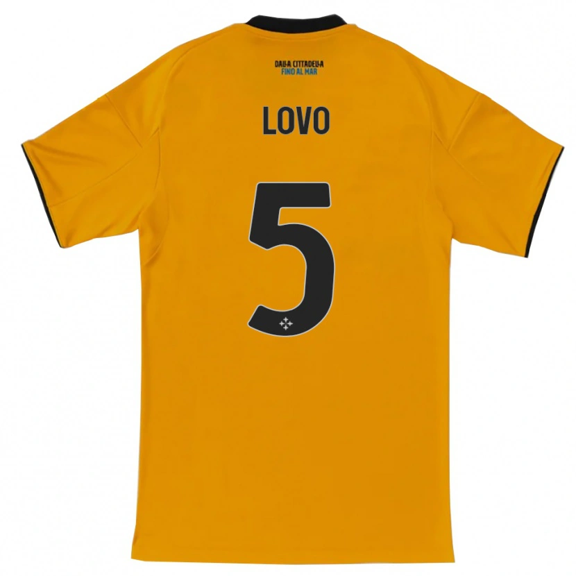 Danxen Mujer Camiseta Pietro Lovo #5 Naranja Azul 2ª Equipación 2025/26 La Camisa México