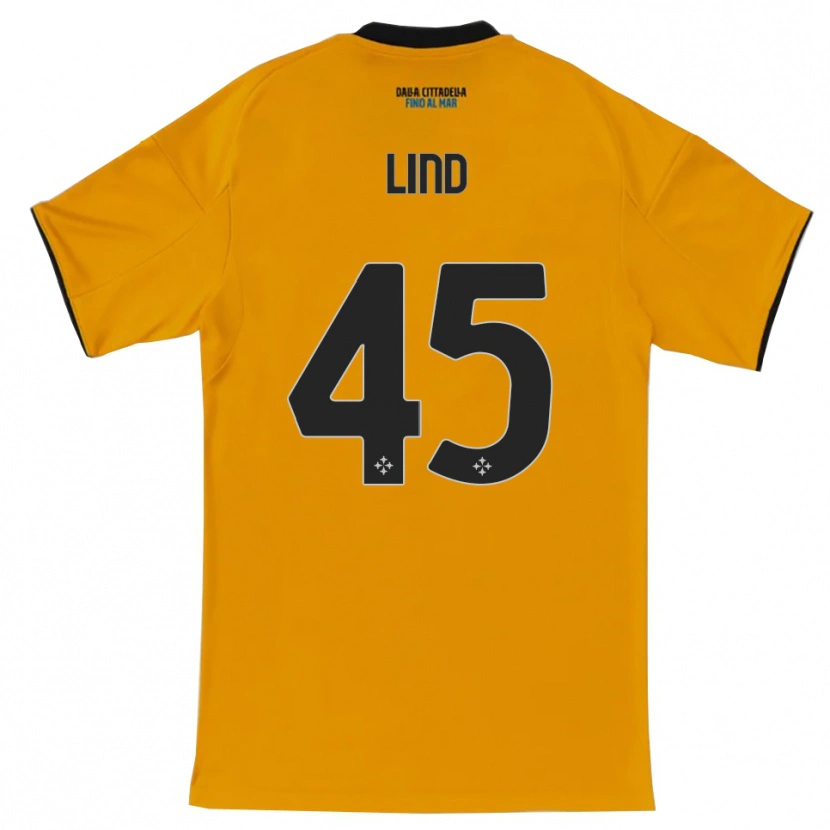 Danxen Mujer Camiseta Alexander Lind #45 Naranja Azul 2ª Equipación 2025/26 La Camisa México