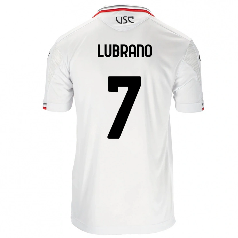 Danxen Mujer Camiseta Antonio Lubrano #7 Blanco Rojo 2ª Equipación 2025/26 La Camisa México