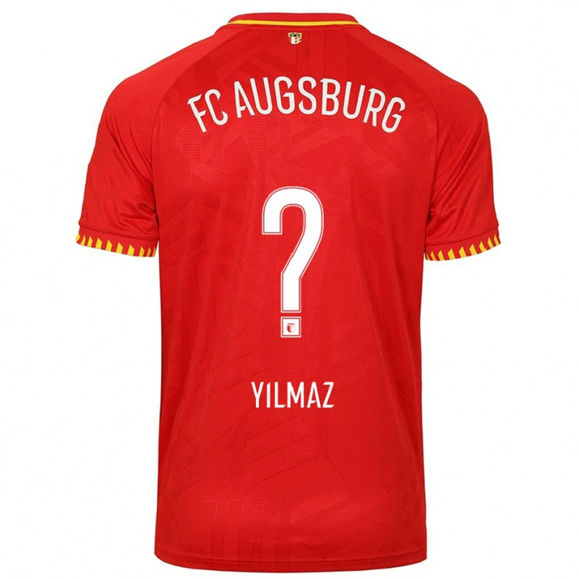 Danxen Mujer Camiseta Eren Yılmaz #0 Rojo Amarillo 2ª Equipación 2025/26 La Camisa México