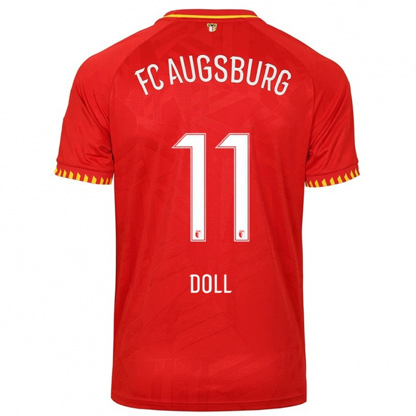 Danxen Mujer Camiseta Lena Doll #11 Rojo Amarillo 2ª Equipación 2025/26 La Camisa México