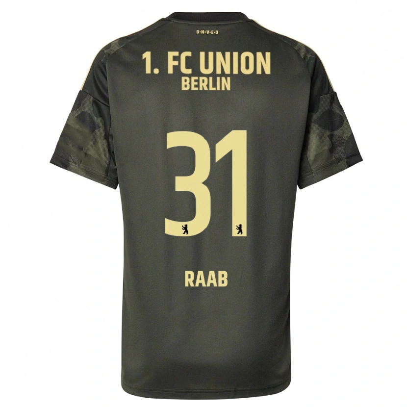 Danxen Mujer Camiseta Matheo Raab #31 Verde Oscuro Negro 2ª Equipación 2025/26 La Camisa México