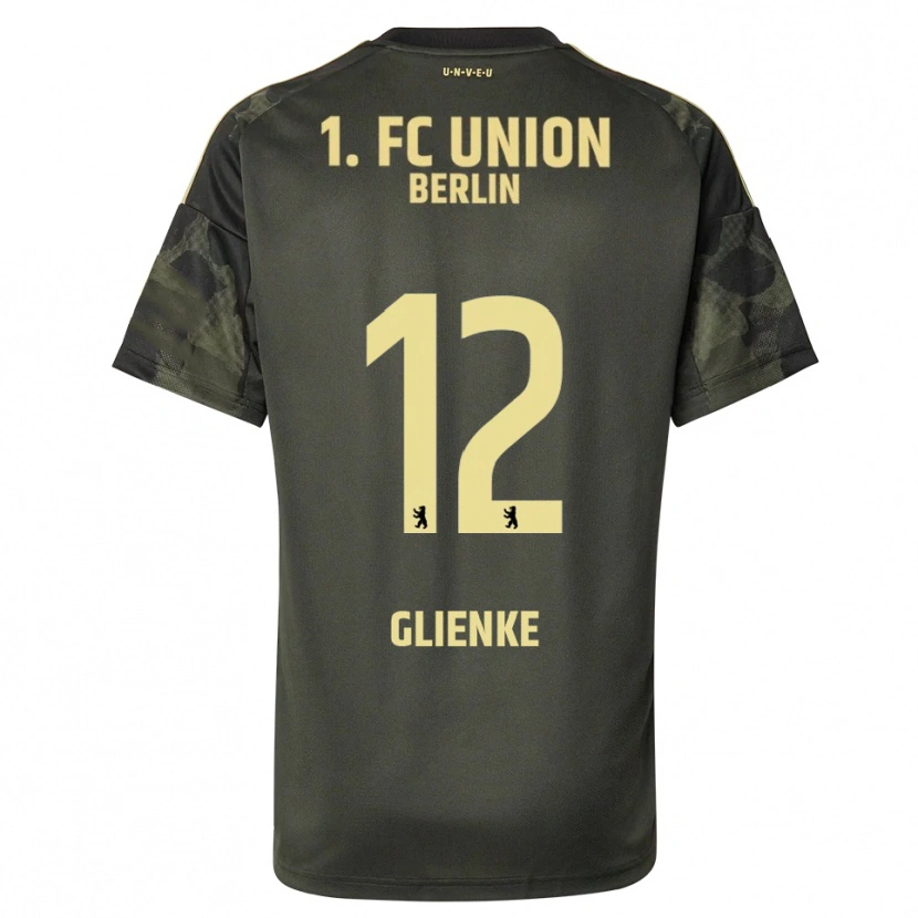 Danxen Mujer Camiseta Niklas Glienke #12 Verde Oscuro Negro 2ª Equipación 2025/26 La Camisa México