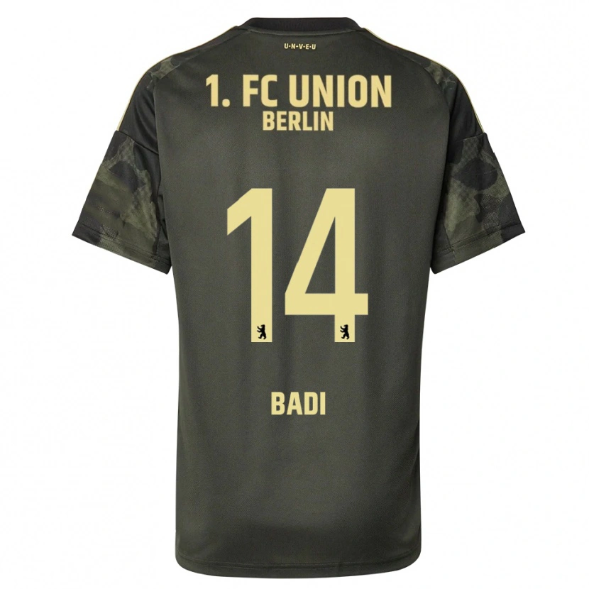 Danxen Mujer Camiseta Elias Badi #14 Verde Oscuro Negro 2ª Equipación 2025/26 La Camisa México