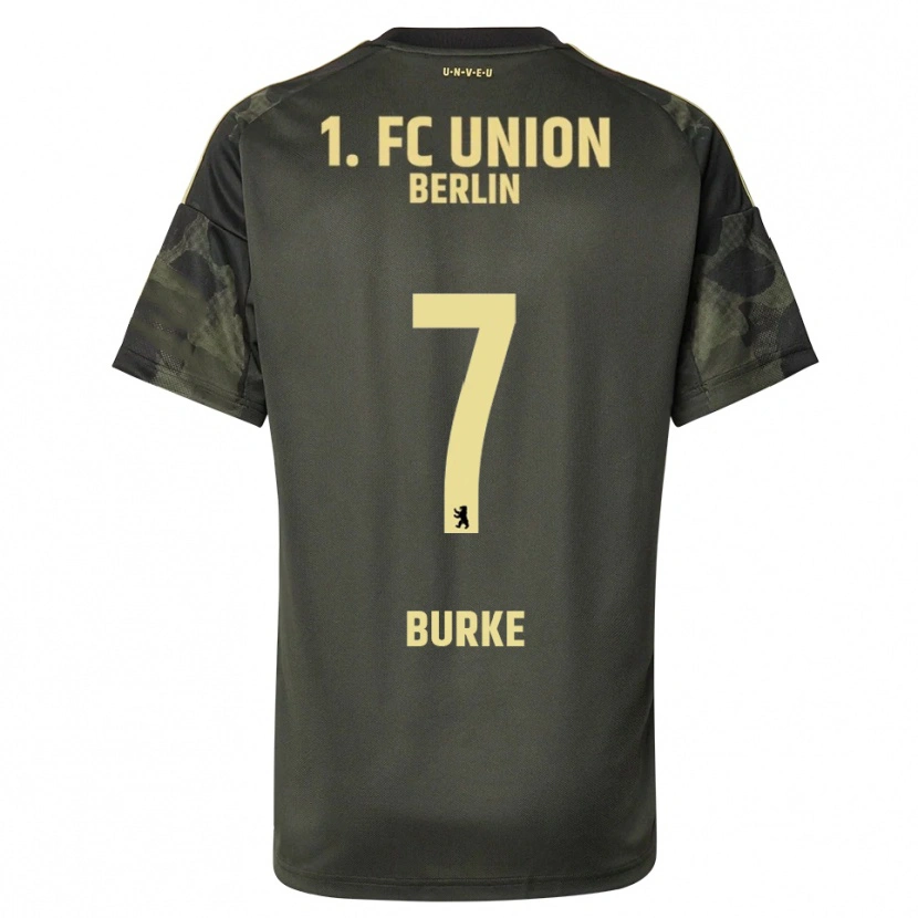 Danxen Mujer Camiseta Oliver Burke #7 Verde Oscuro Negro 2ª Equipación 2025/26 La Camisa México