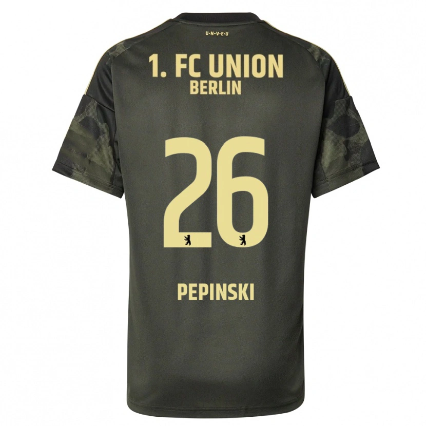 Danxen Mujer Camiseta Louis Pepinski #26 Verde Oscuro Negro 2ª Equipación 2025/26 La Camisa México