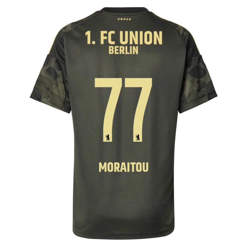 Danxen Mujer Camiseta Athanasia Moraitou #77 Verde Oscuro Negro 2ª Equipación 2025/26 La Camisa México