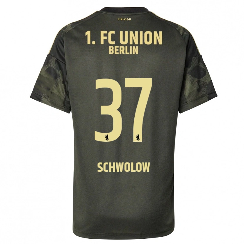 Danxen Mujer Camiseta Alexander Schwolow #37 Verde Oscuro Negro 2ª Equipación 2025/26 La Camisa México