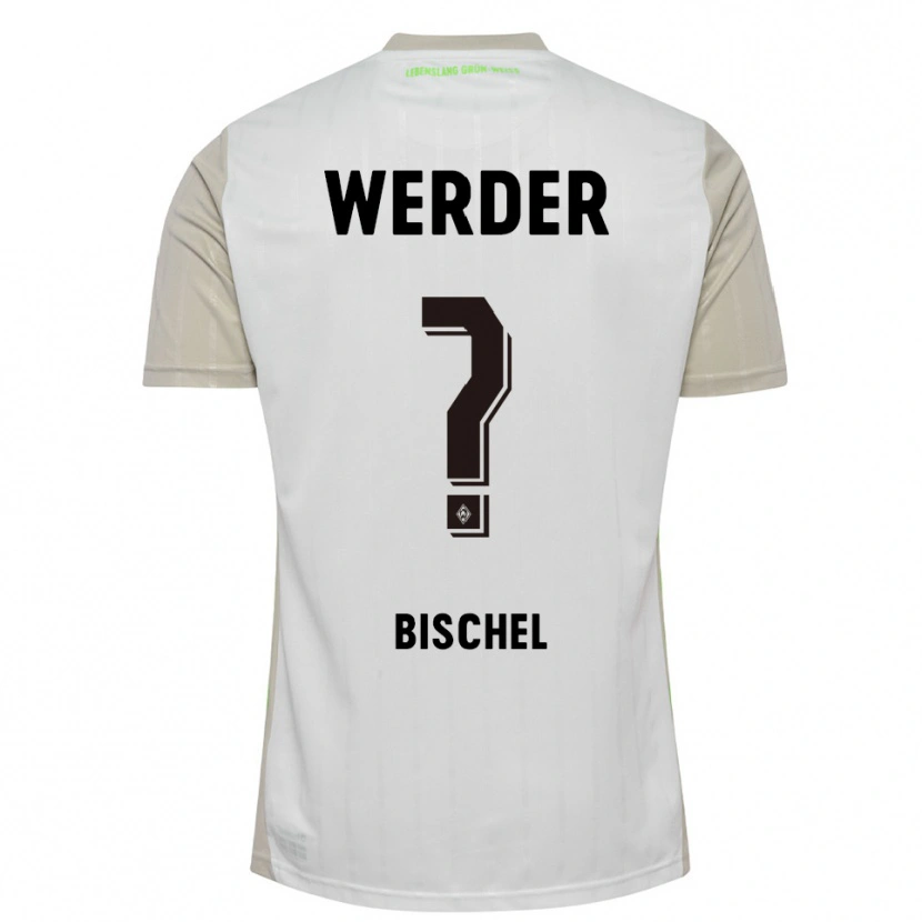 Danxen Mujer Camiseta Devin Bischel #0 Blanco Negro 2ª Equipación 2025/26 La Camisa México