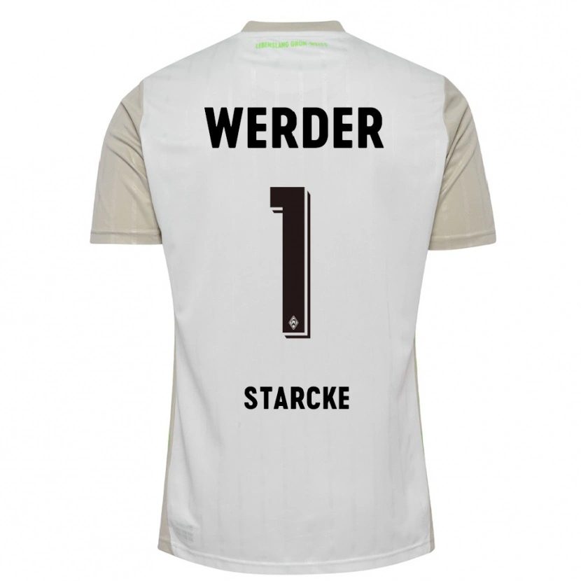 Danxen Mujer Camiseta Bennet Starcke #1 Blanco Negro 2ª Equipación 2025/26 La Camisa México