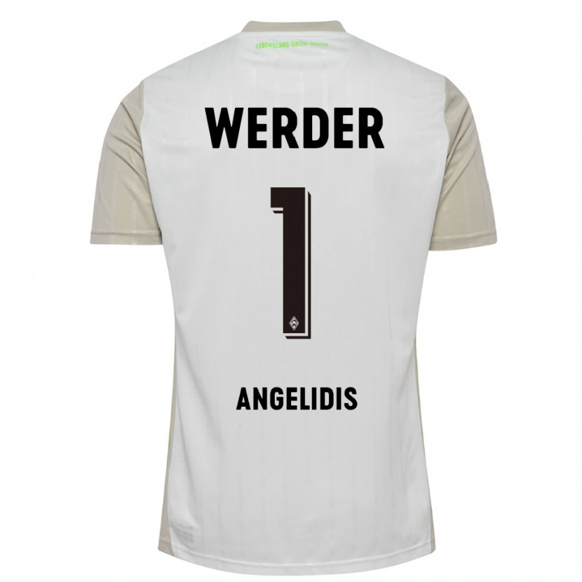 Danxen Mujer Camiseta Spyros Angelidis #1 Blanco Negro 2ª Equipación 2025/26 La Camisa México