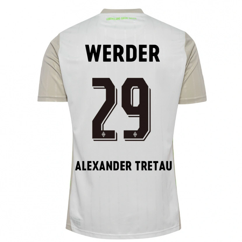 Danxen Mujer Camiseta Hans Tretau #29 Blanco Negro 2ª Equipación 2025/26 La Camisa México