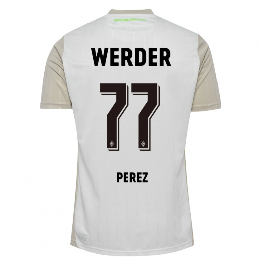 Danxen Mujer Camiseta Catalina Pérez Jaramillo #77 Blanco Negro 2ª Equipación 2025/26 La Camisa México