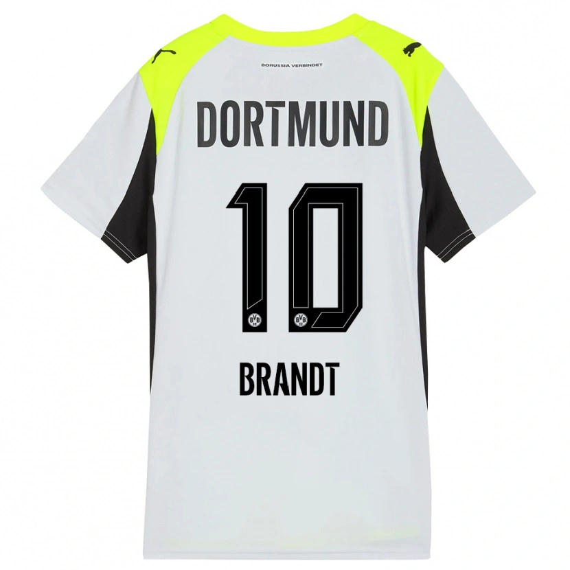 Danxen Mujer Camiseta Julian Brandt #10 Amarillo Fluorescente 2ª Equipación 2025/26 La Camisa México