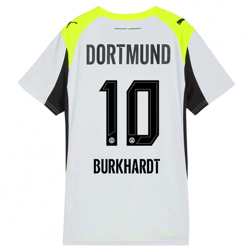 Danxen Mujer Camiseta Till Burkhardt #10 Amarillo Fluorescente 2ª Equipación 2025/26 La Camisa México