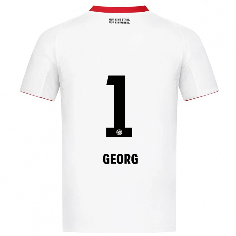 Danxen Mujer Camiseta Hannes Georg #1 Blanco Rojo 2ª Equipación 2025/26 La Camisa México
