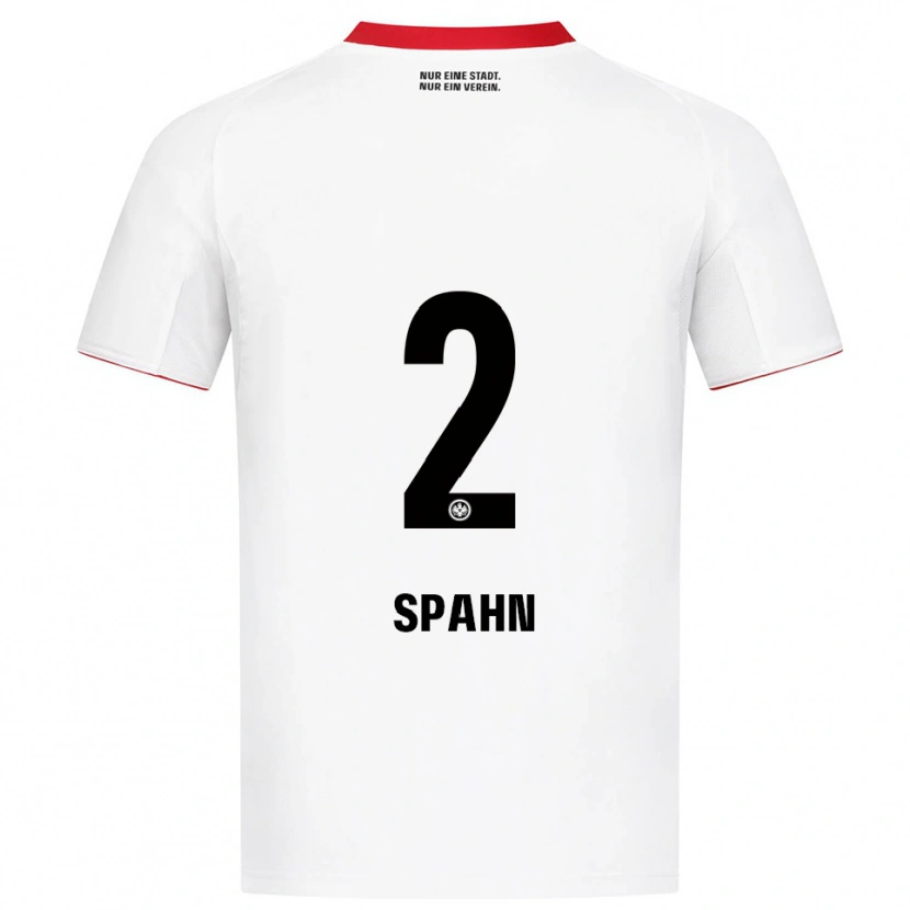 Danxen Mujer Camiseta Maurice Spahn #2 Blanco Rojo 2ª Equipación 2025/26 La Camisa México