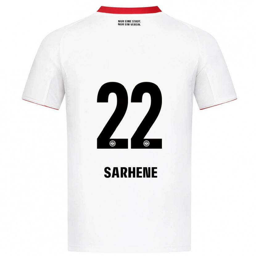 Danxen Mujer Camiseta Clement Nana-Sarhene #22 Blanco Rojo 2ª Equipación 2025/26 La Camisa México